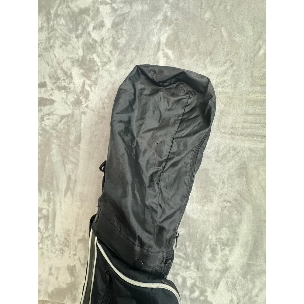 Nike Golf Travel Bag Black Yellow Swoosh Hooded Carry Case